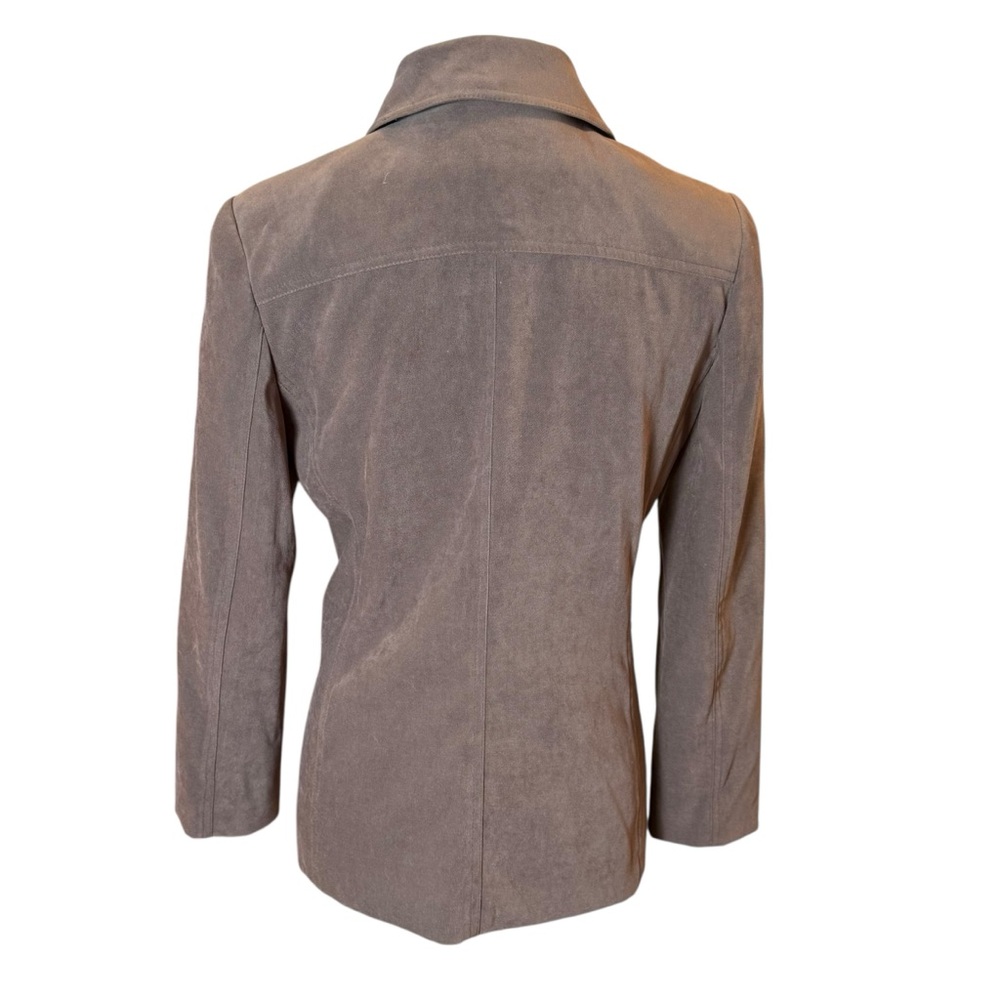 Talbots Brown Collared Utility Jacket with Button… - image 5